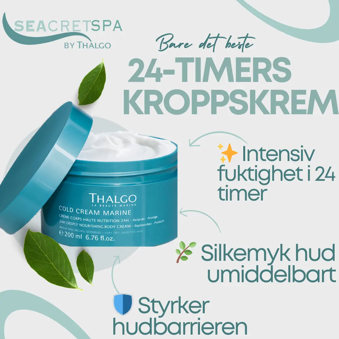 UKSURIØS 24-TIMERS KROPPSKREM
✨ Intensiv fuktighet i 24 timer
🌿 Silkemyk hud umiddelbart
🛡️ Styrker hudbarrieren
